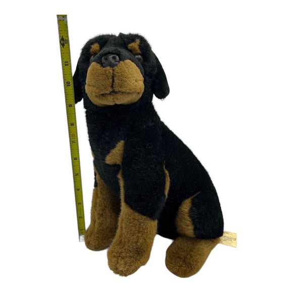 E & J Limited Rottweiler Prima Classic Collection Realistic Plush Dog 12” Rottie - Picture 9 of 9